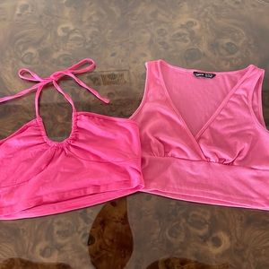 2pc pink tank tops size small